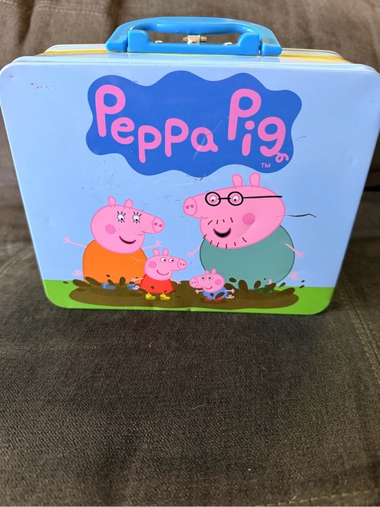 Peppa Pig Other - Peppa Pig Lunchbox – Blue with Pink Characters
